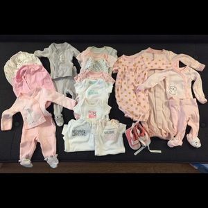 Lot of Baby Girl’s Preemie Clothes